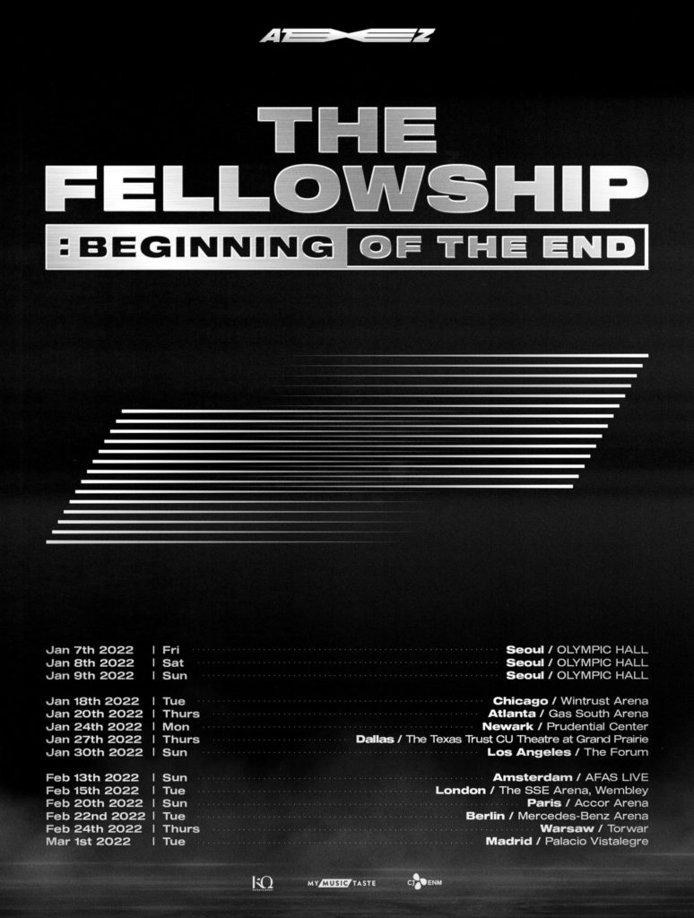 ATEEZ Announces 2022 World Tour "THE FELLOWSHIP: BEGINNING OF THE END